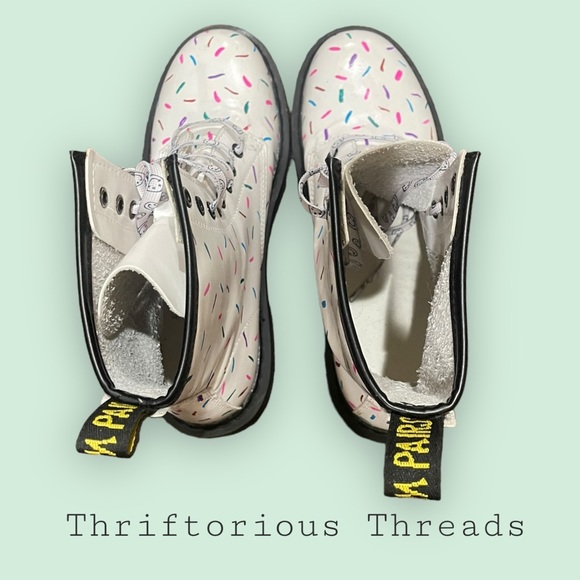 Hand Painted Combat Boots - Picture 3 of 6